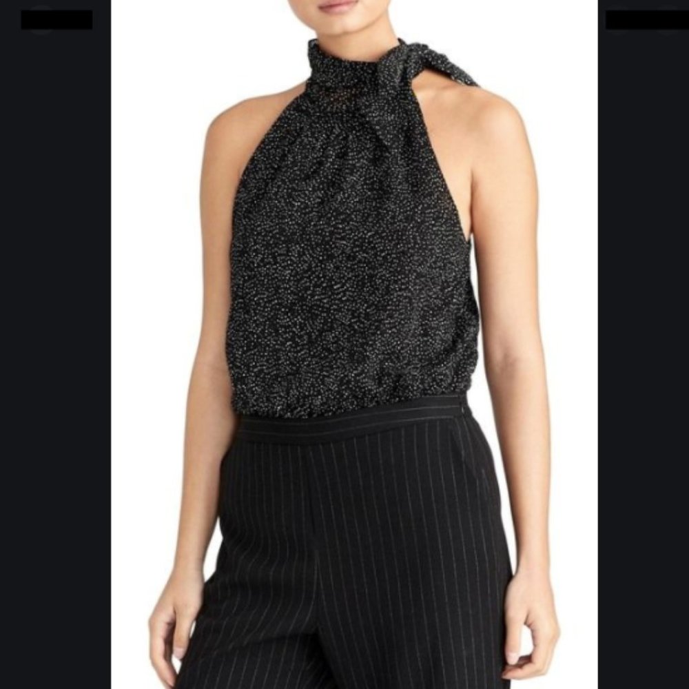 RACHEL ROY COLLECTION – Bow Neck Sleeveless Blouse